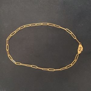 Gold Handcuff Chain Necklace by Slide Jewelry